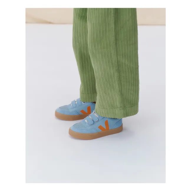 Scratch Sneakers Small V-90 Leather O.T. | Light Blue