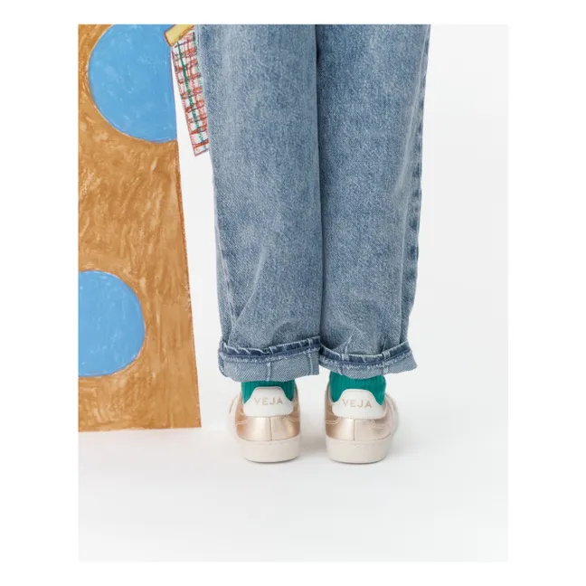 O.T. Sneakers Volley in pelle con lacci elasticizzati | Dorato