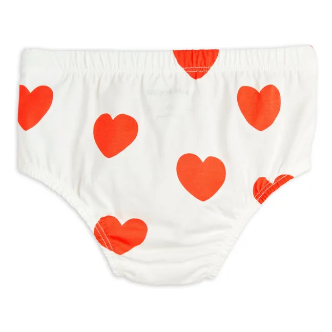 Bloomer a cuore in cotone biologico | Bianco