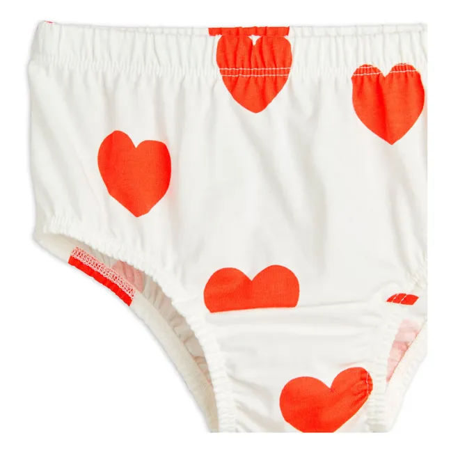 Bloomer a cuore in cotone biologico | Bianco