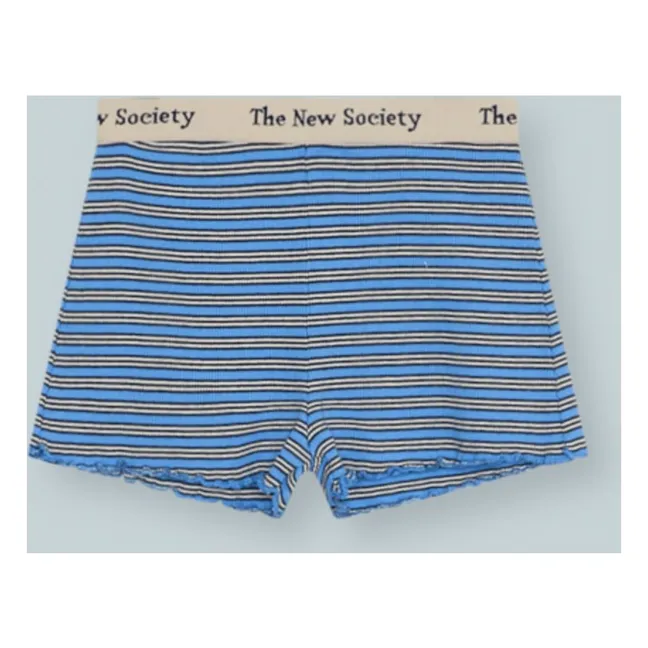 Short Côtelé TNS Rayé | Bleu