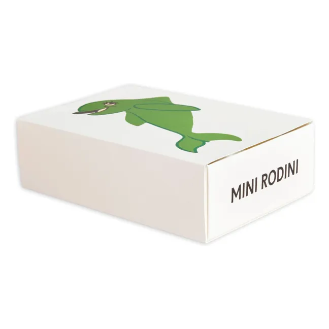 Conjunto de camiseta y pantalón corto Dolphin de algodón ecológico | Verde
