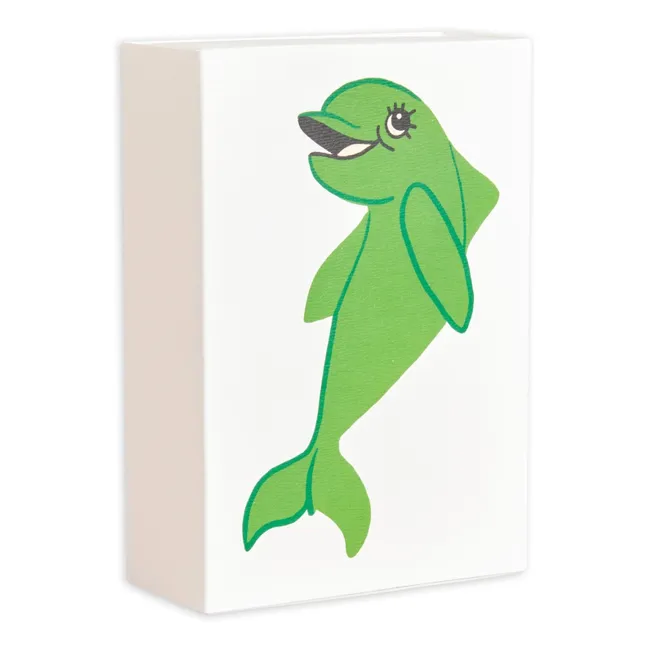Conjunto de camiseta y pantalón corto Dolphin de algodón ecológico | Verde