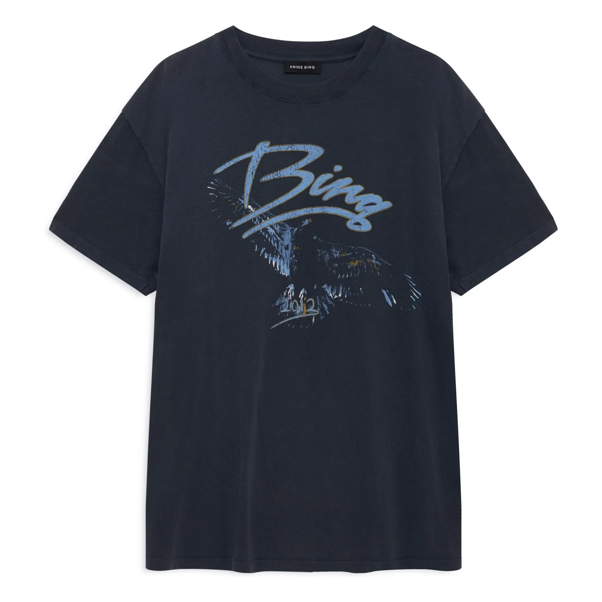 Anine Bing Black Kent T-Shirt