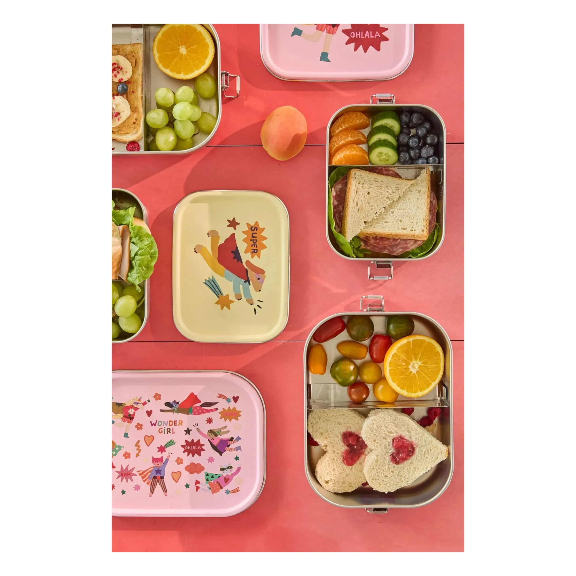 Lunch-box Héro | Crème- Image produit n°1