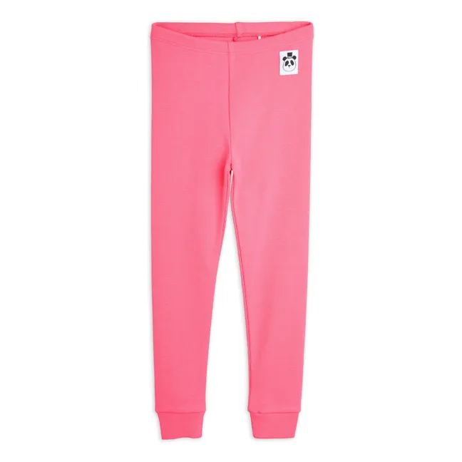 Gerippte Leggings aus Bio-Baumwolle | Rosa