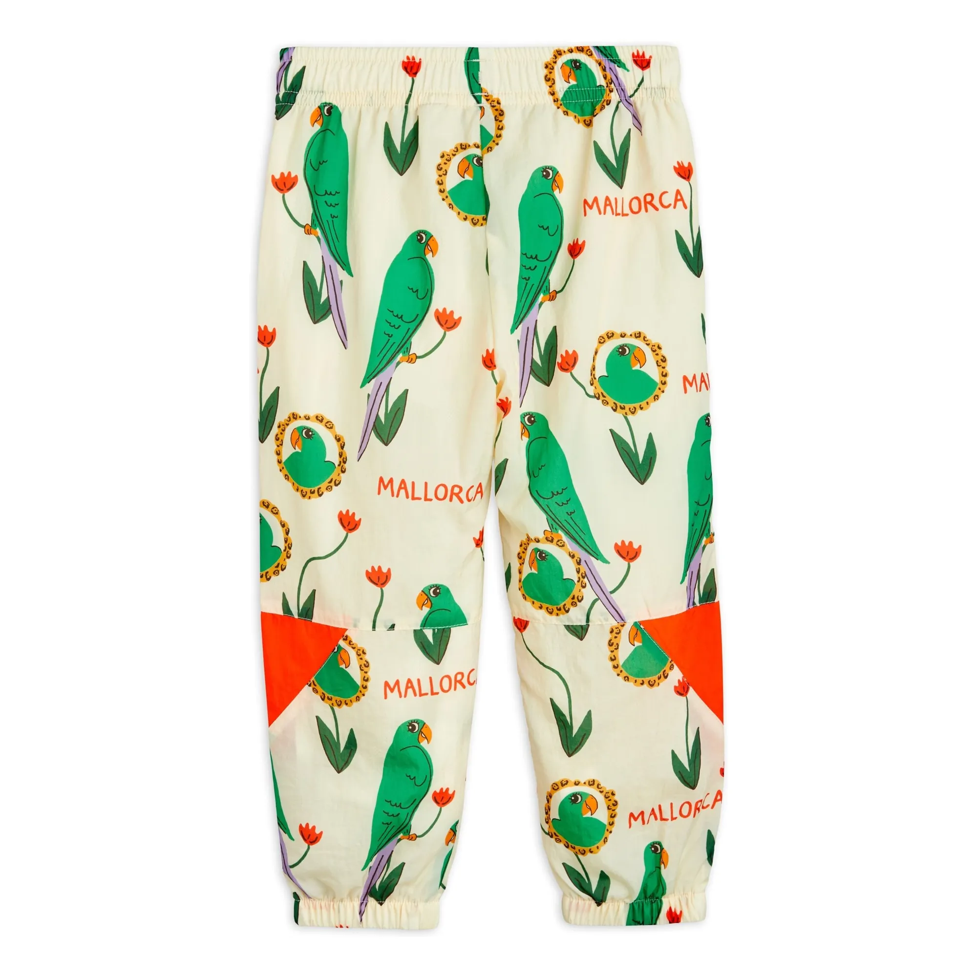 Mini Rodini Ecru Parrot Jogger Recycled Fiber
