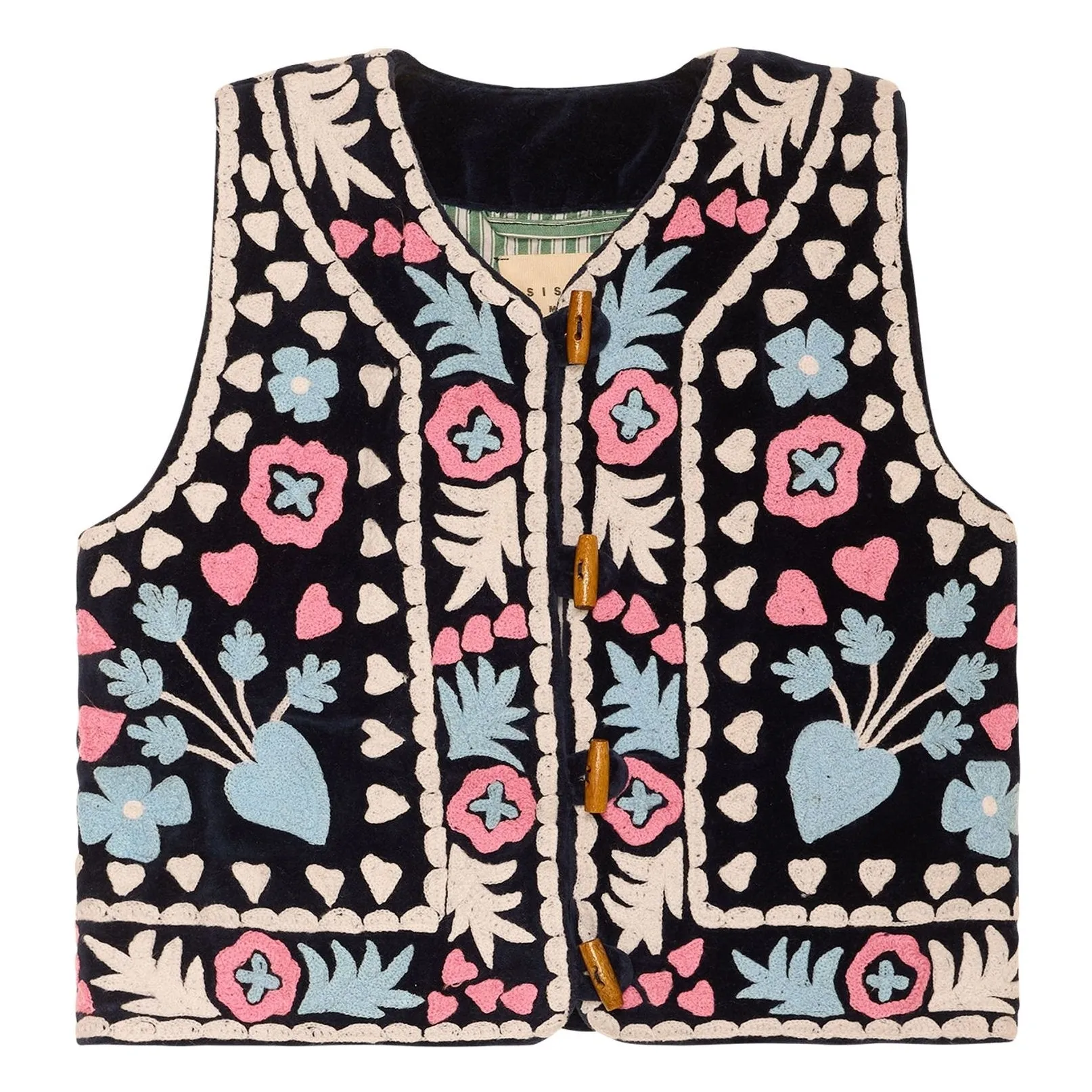 Sissel Edelbo Navy Blue Timothy Sleeveless Jackets - Children's Collection