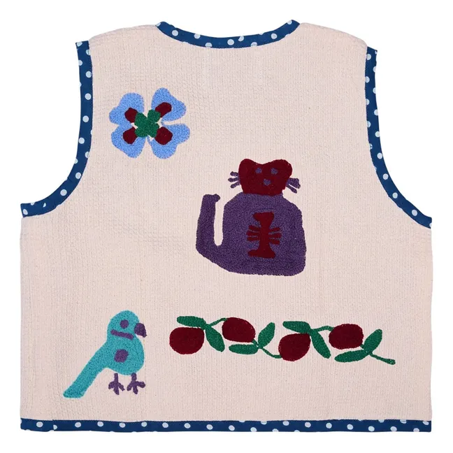 Veste Sans Manches Clio Coton Bio - Collection Enfant | Ecru