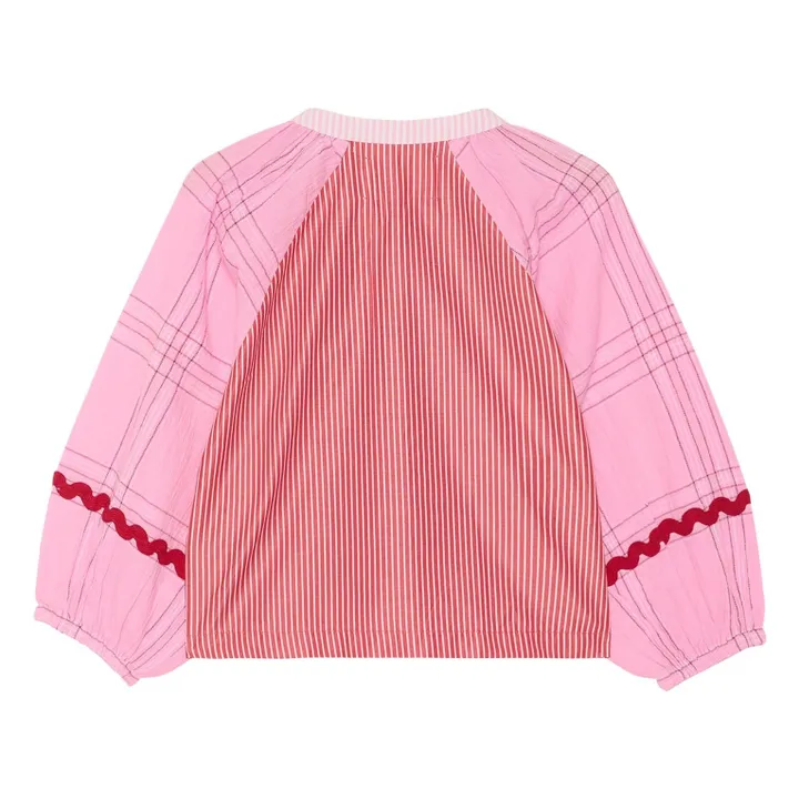 Blusa de rayas Twixie - Colección Infantil | Rosa- Imagen del producto n°1