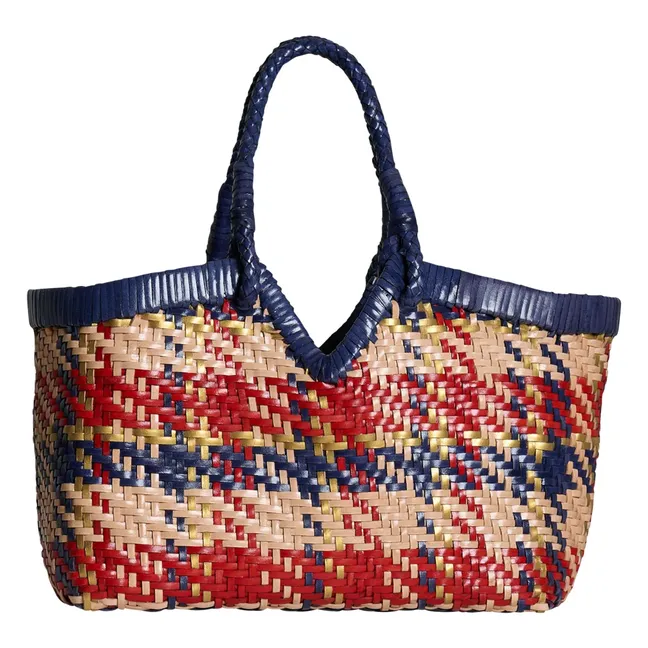 Tote Crudelia Carreaux Piel | Azul