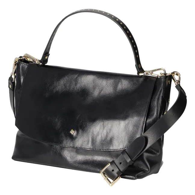 Le Benson Bolso de piel de Parma | Negro