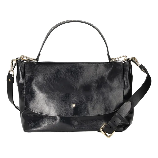 Le Benson Bolso de piel de Parma | Negro