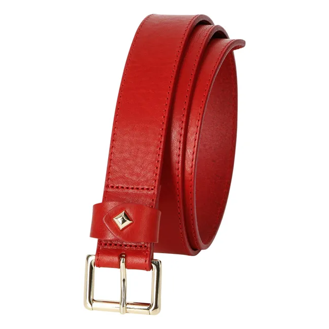 Cintura in pelle La Turenne | Rosso