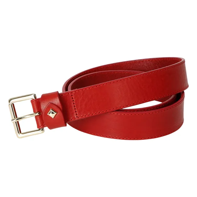Cintura in pelle La Turenne | Rosso