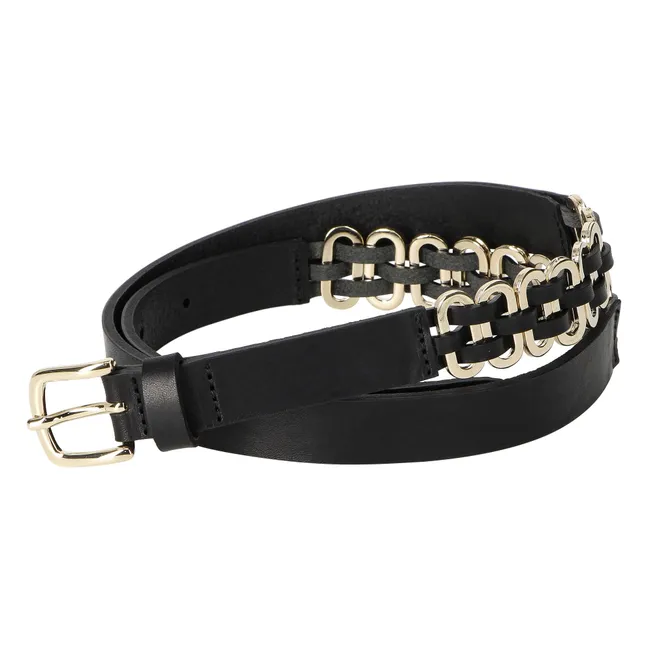 Cintura in pelle La Alba | Nero