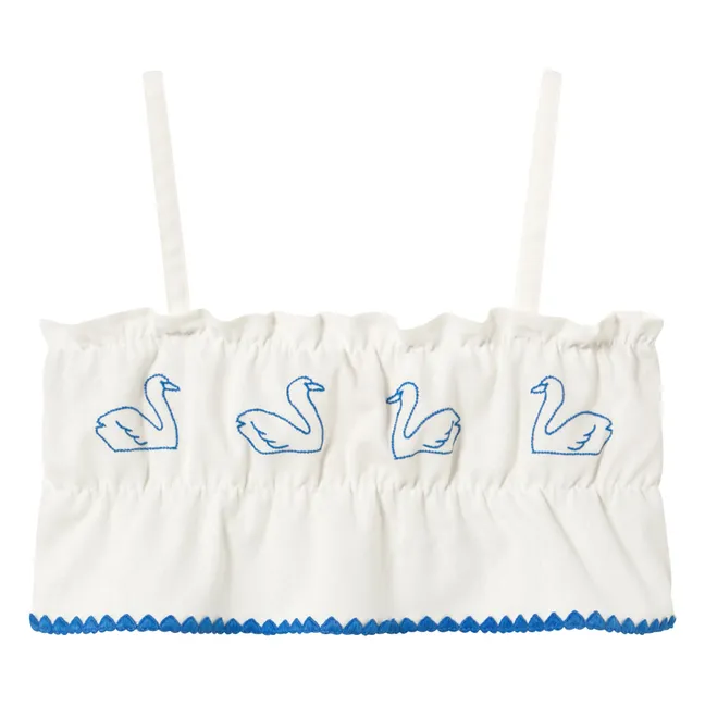 Top Swans Lino | Blanco