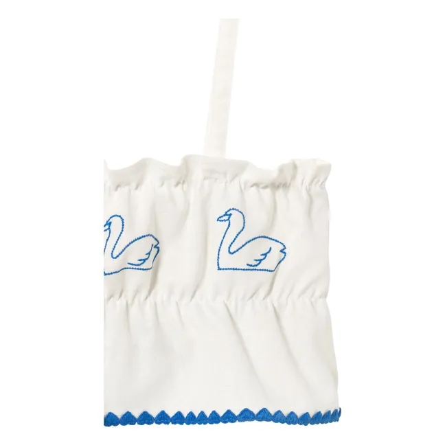Top Swans Lino | Blanco