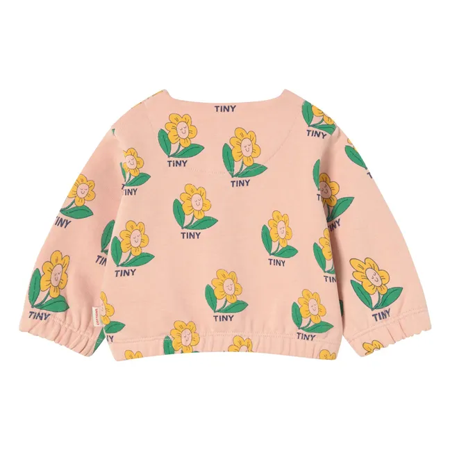 Chaqueta floral de algodón orgánico | Rosa