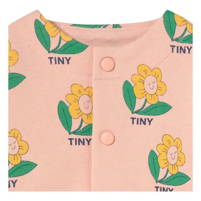 Veste Fleurie Coton Bio | Rose