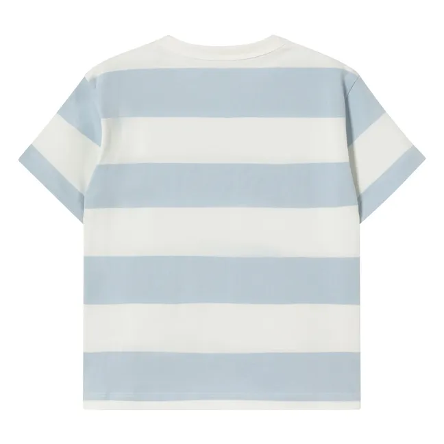 T-shirt Rayé Coton Bio | Bleu