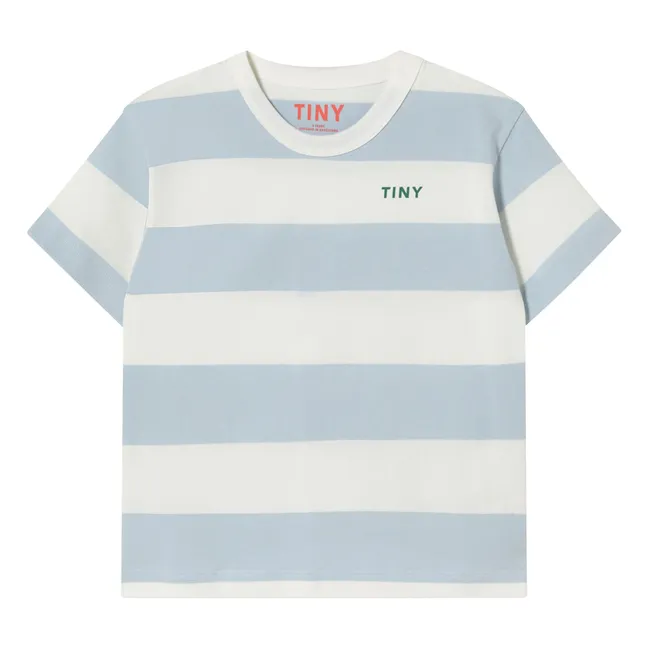 T-shirt Rayé Coton Bio | Bleu