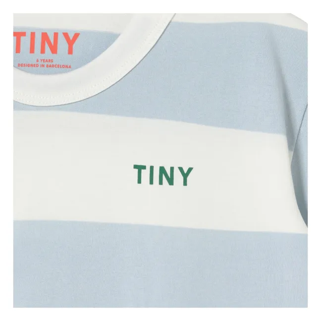 T-shirt Rayé Coton Bio | Bleu