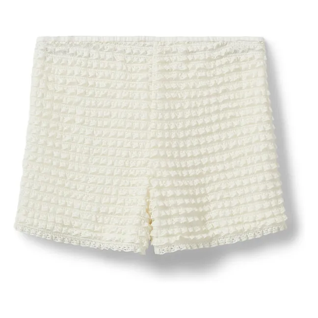 Pantalones cortos Charlotta Plumetis | Blanco Roto