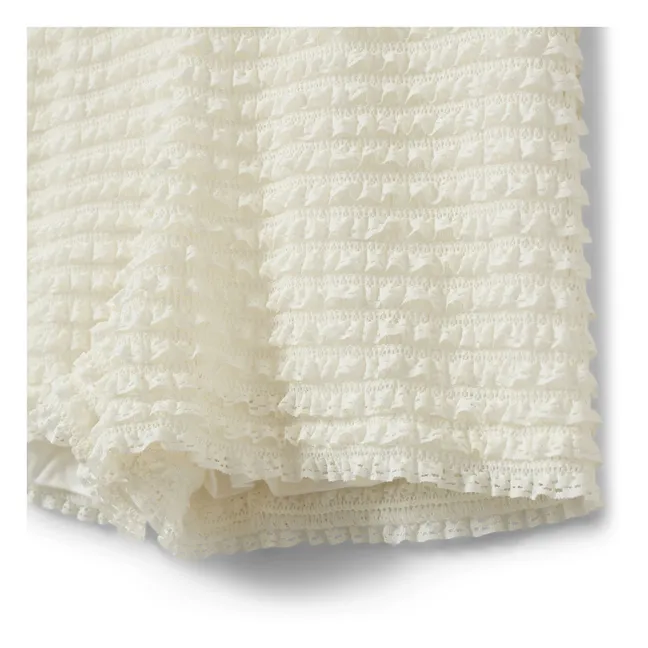 Pantalones cortos Charlotta Plumetis | Blanco Roto