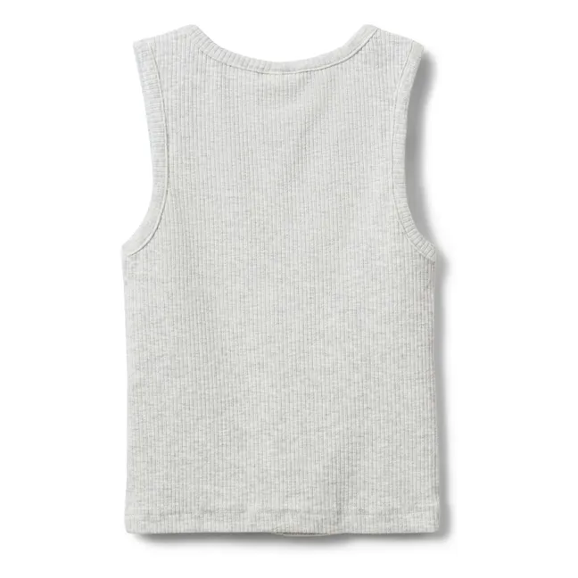 Camiseta de tirantes Tamilia Cotelé | Gris Claro