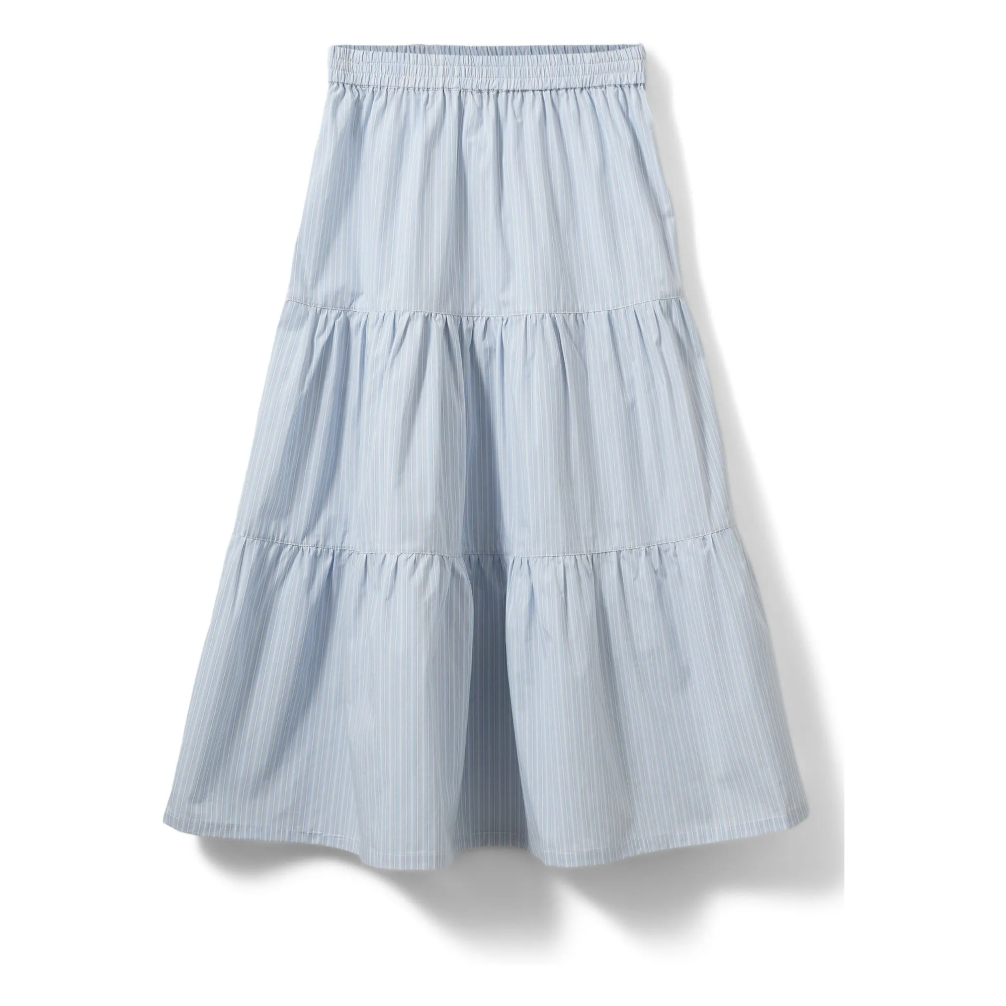 Sofie Schnoor Pale Blue Vivi Striped Long Skirt