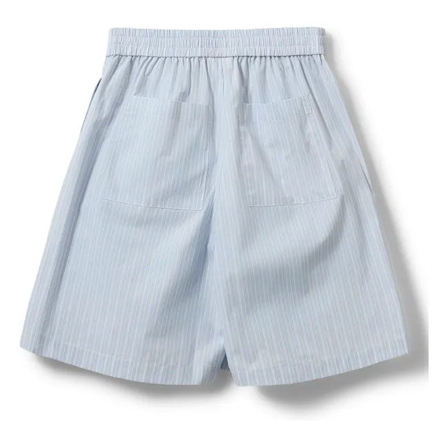 Short Nejah Rayé | Bleu pâle