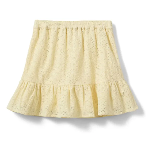 Adrienne Short Ruffled Skirt | Pale yellow