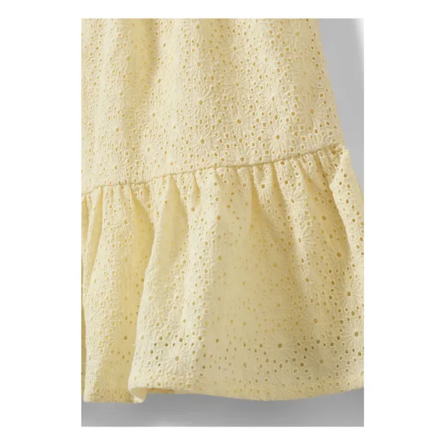 Adrienne Short Ruffled Skirt | Pale yellow