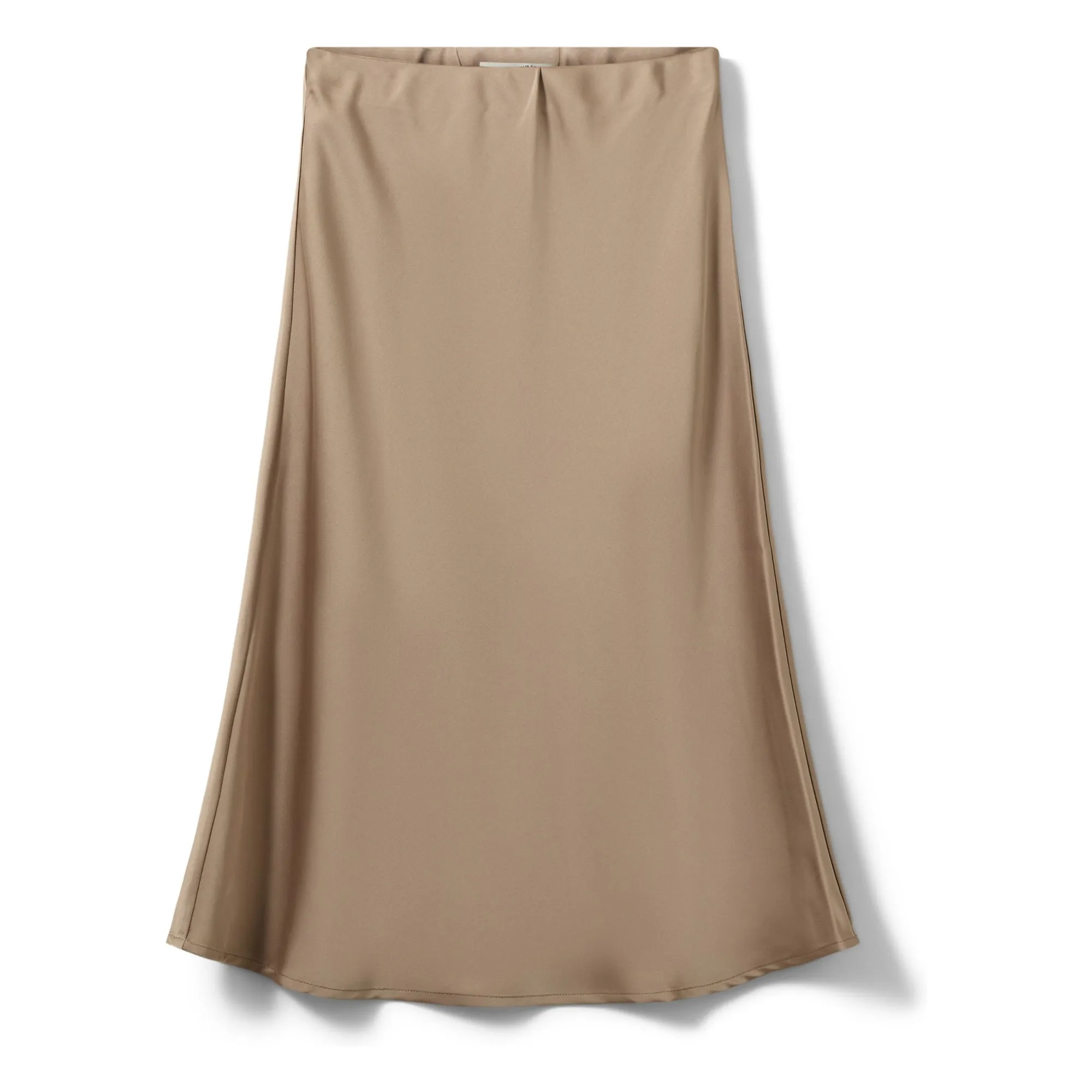 Sofie Schnoor Beige Long Satin Skirt Safia