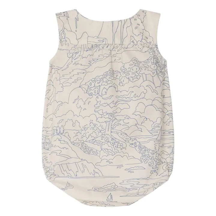 Pelele Nico Paysage Algodón Ecológico | Crudo- Imagen del producto n°2