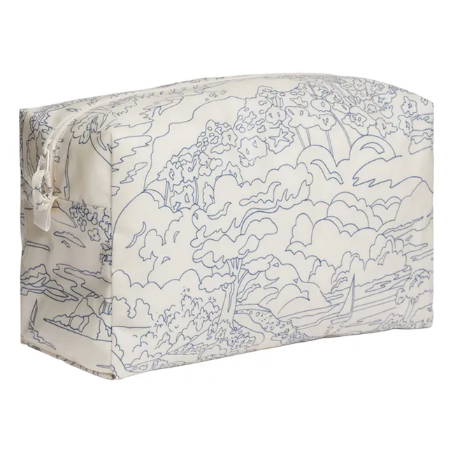 Trousse de Toilette G Paysage Coton Bio | Crudo