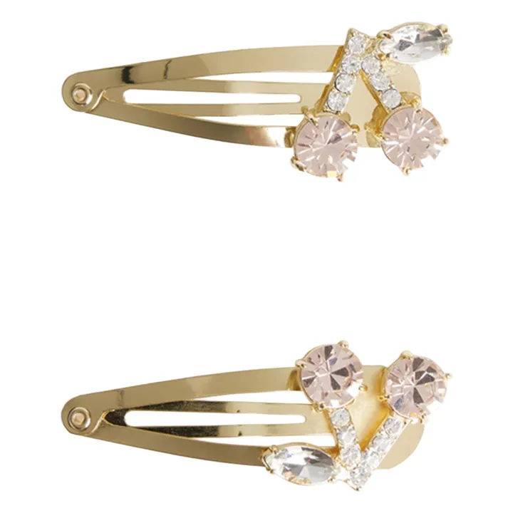 Lote de 2 Loblia Barettes | Dorado- Imagen del producto n°0