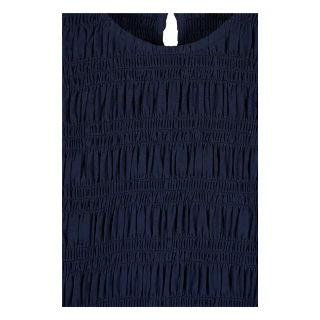 Baila Cotton Top | Navy blue