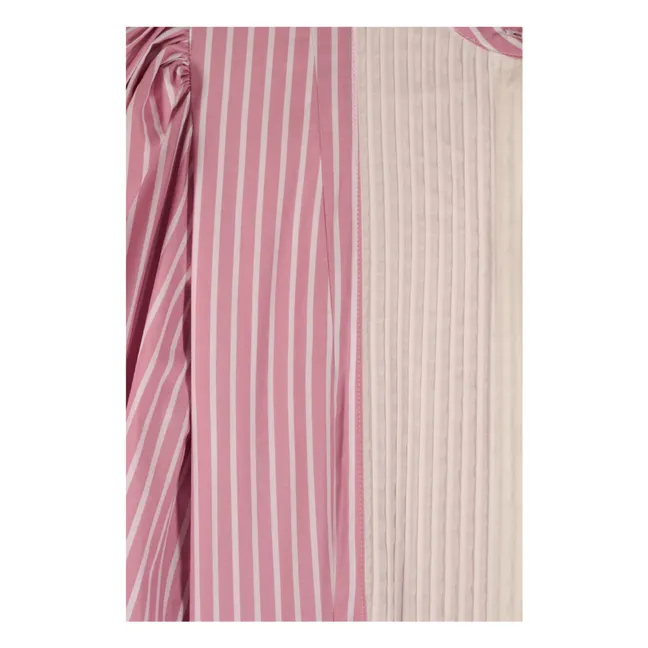 Robe Rayures Dimitra Coton | Rose