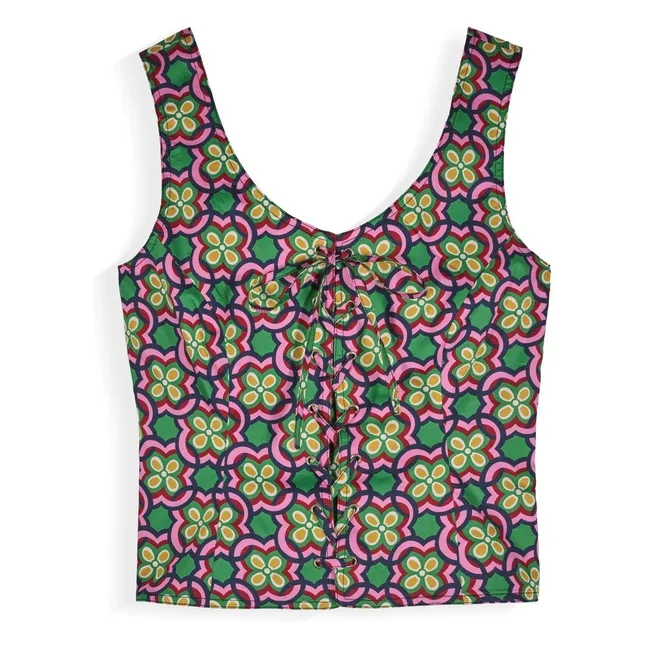 Top de algodón Bowen | Rosa