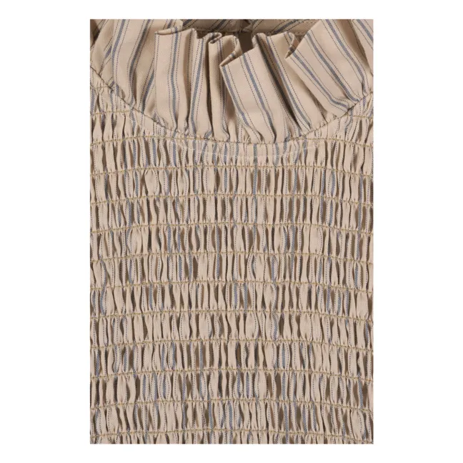 Blouse Rayures Aleria Coton | Bleu ciel