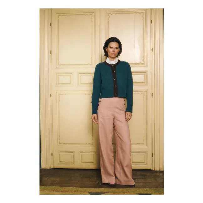 Pantalones Pablo de lino | Rosa