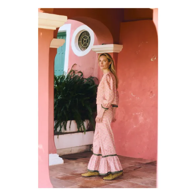 Bristol Cotton blouse | Peach