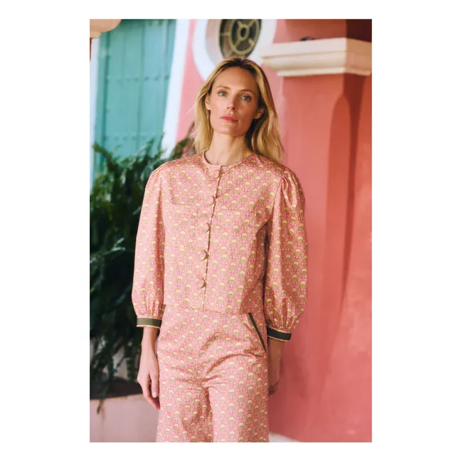 Bristol Cotton blouse | Peach