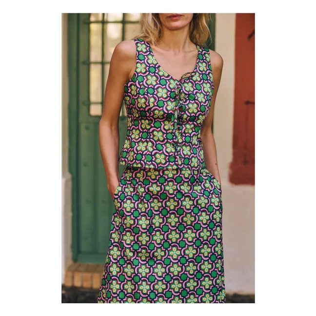 Top de algodón Bowen | Rosa