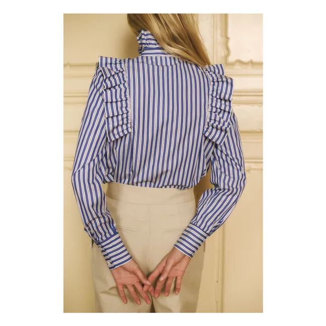 Blusa de algodón a rayas Mizou