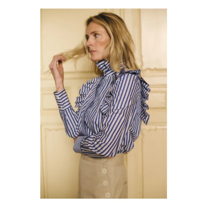 Blusa de algodón a rayas Mizou- Imagen del producto n°2