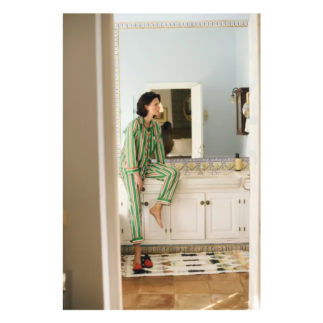 Pyjama Rayures Malo | Orange