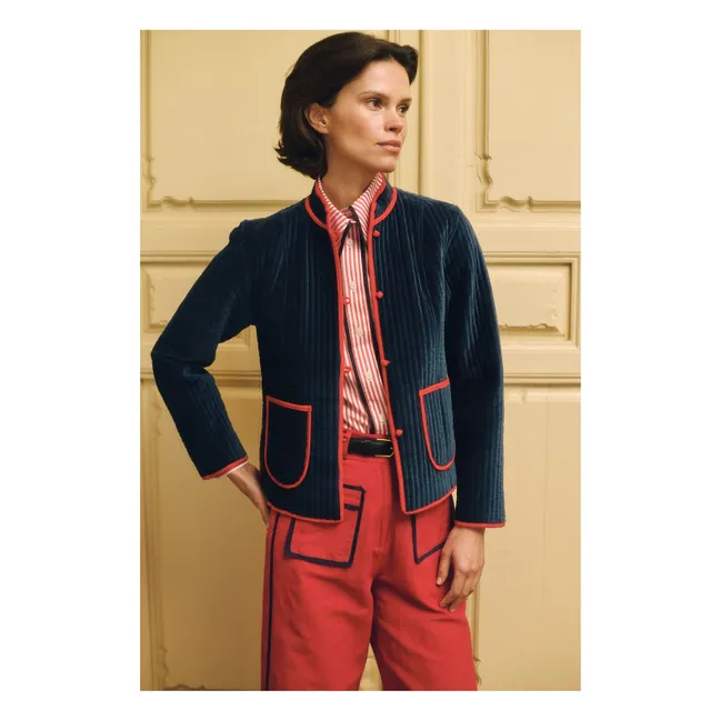 Veste Fittonia Coton | Bleu marine